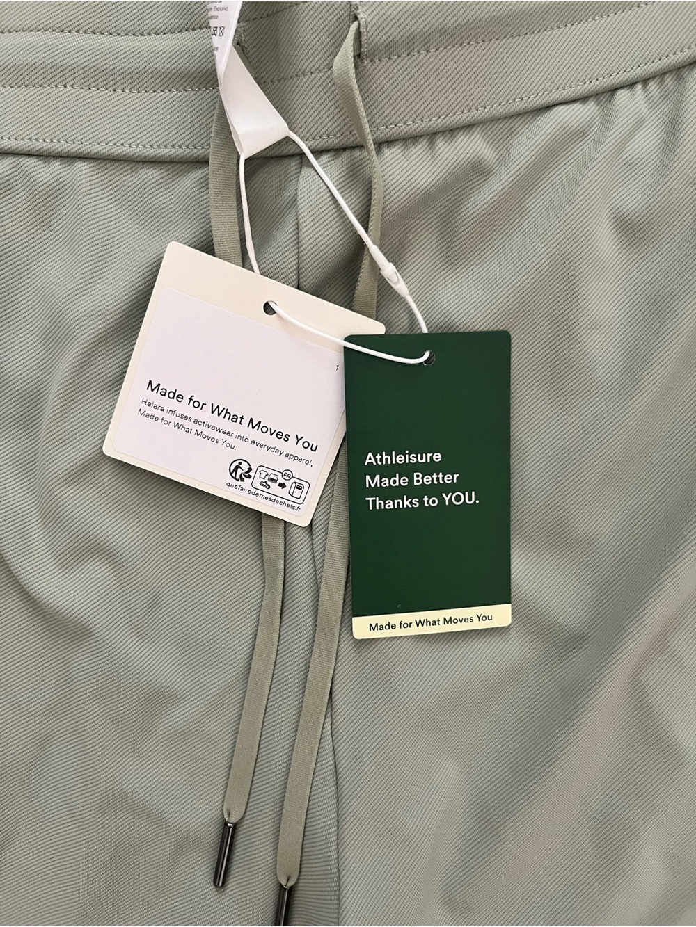 NWT Halara Mid Rise Drawstring Curved Hem Quick Dry Golf Tapered Pants - Large - Picture 4 of 7